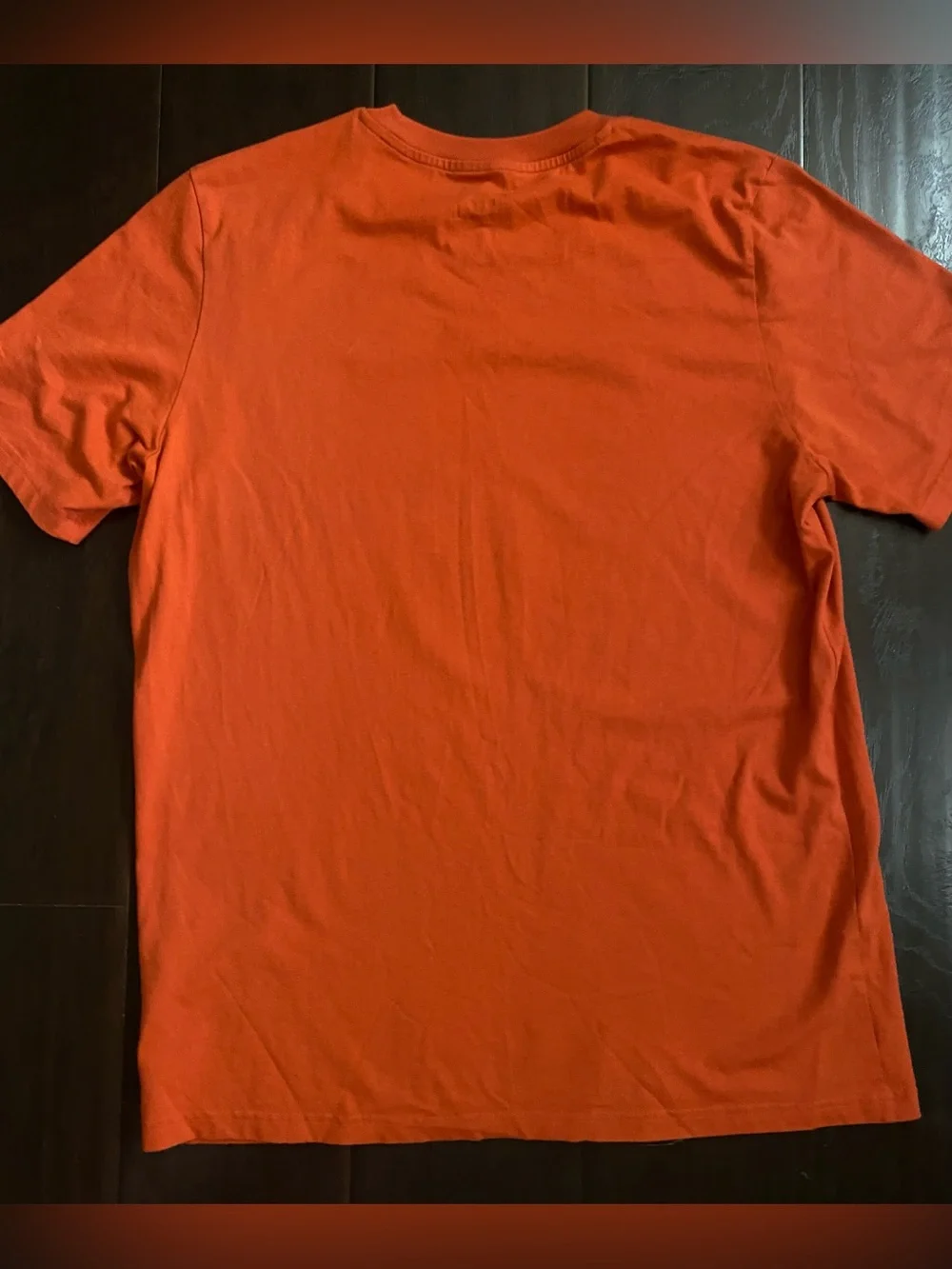 Adidas Men's Orange Graphic Print Crew Neck Short Sleeve T-Shirt Size L HS3046